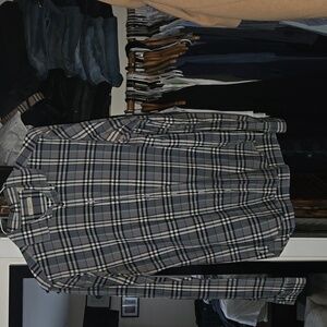 Classic Burberry Brit Green Plaid Shirt